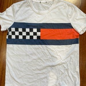 Really cute white checkered shirt, really soft!